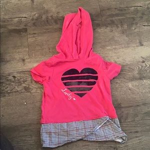 Pink and black shirt